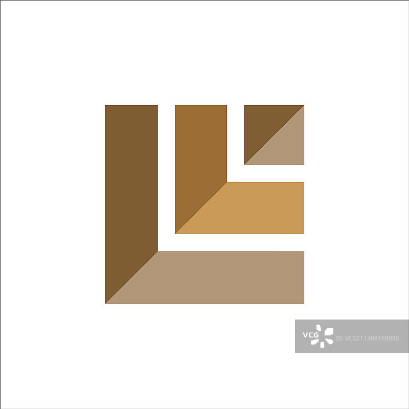 首字母ll或l标志设计模板图片素材