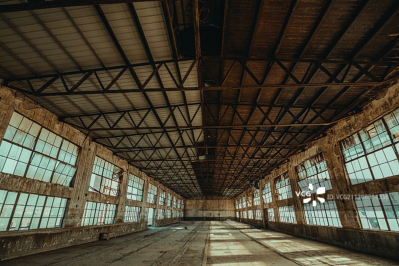 废旧的工厂厂房图片素材