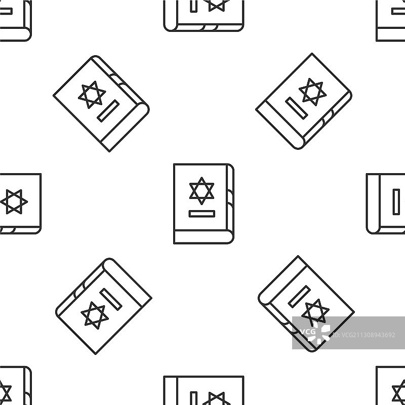 灰线犹太律法书偶像孤立无缝图片素材