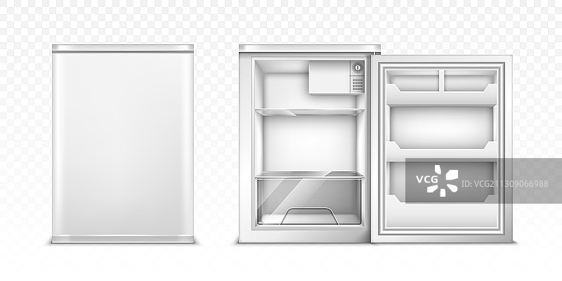 可开可关的小型冰箱图片素材