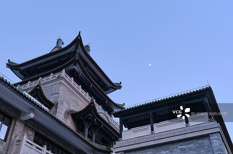 中国广州荔湾区永庆坊中式古建筑景观图片素材