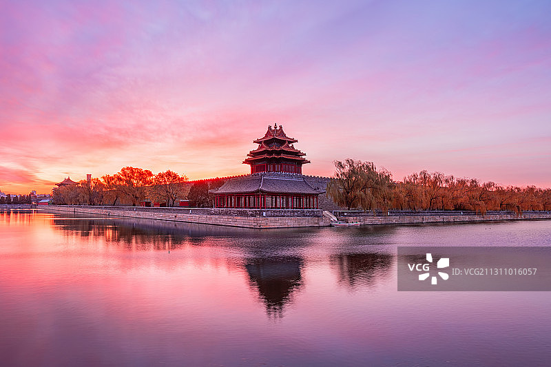 北京故宫博物院古建筑景观图片素材