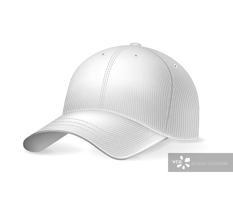 棒球帽上的白色背景孤立运动图片素材