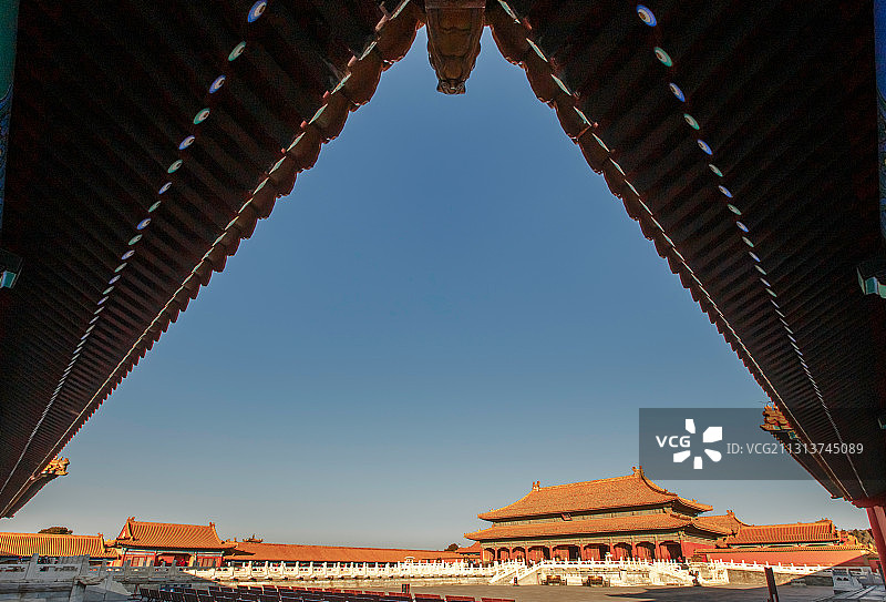 亚洲中国北京故宫太和殿图片素材