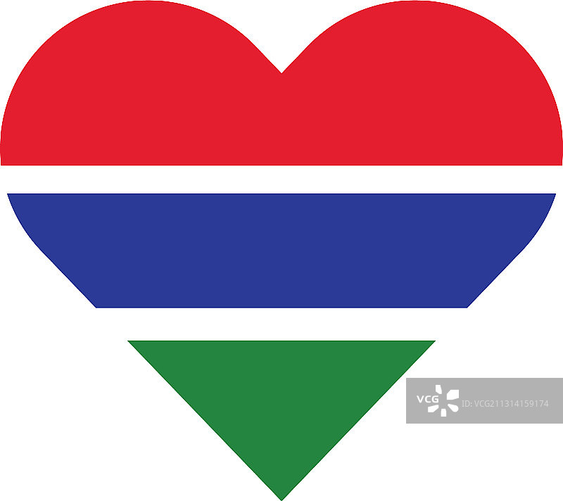 冈比亚国旗国民心爱图片素材