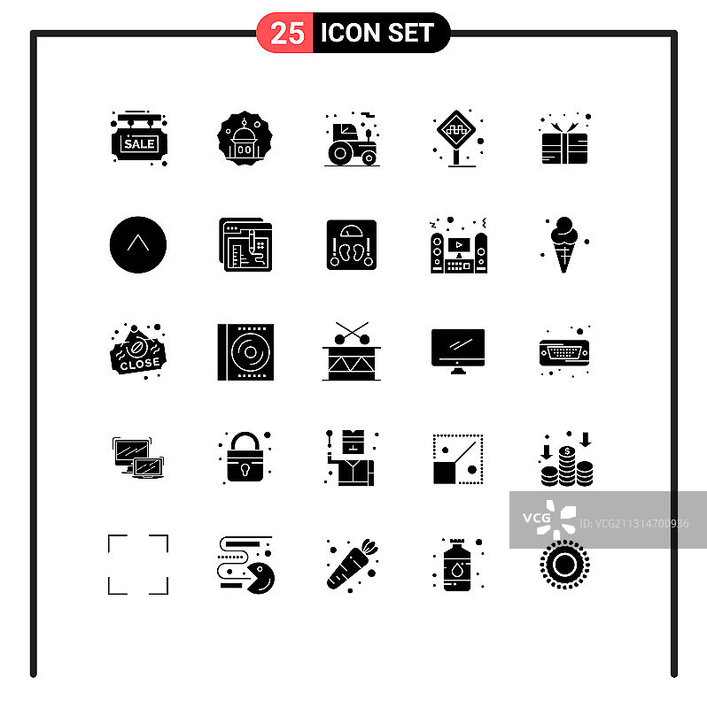 包25现代固体符号符号和符号图片素材
