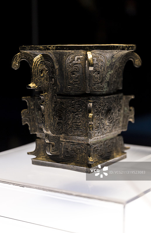 陕西历史博物馆展品青铜器图片素材