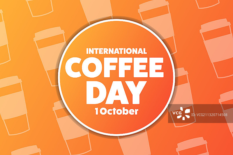 国际咖啡日10月1日假日图片素材