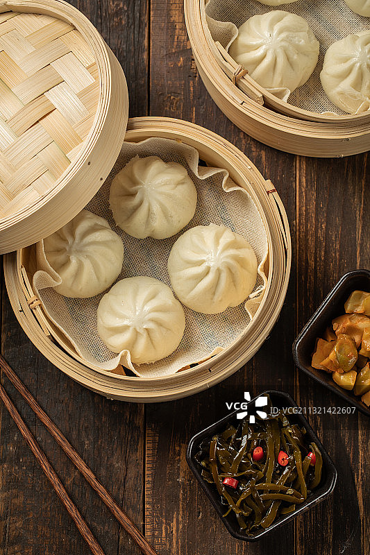 中国传统美食包子图片素材