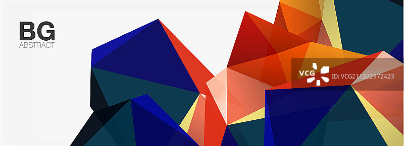 3d马赛克抽象背景低聚形状图片素材