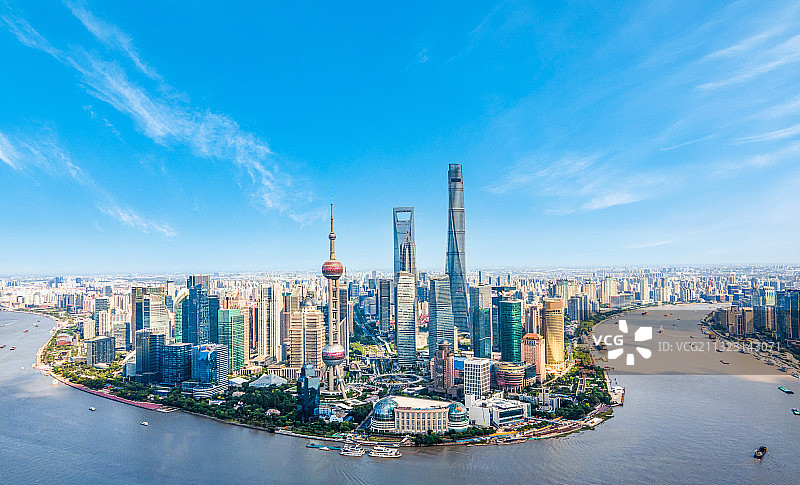 上海城市天际线建筑图片素材