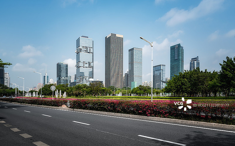 深圳城市现代建筑街景图片素材