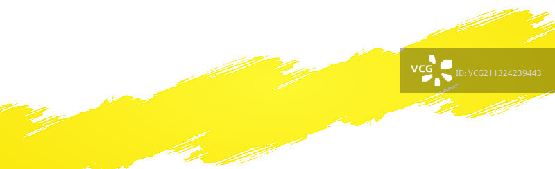 在白色的全景上涂上黄色的颜料图片素材