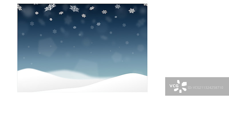 圣诞白雪皑皑图片素材