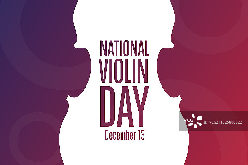 全国小提琴节12月13日节日概念图片素材