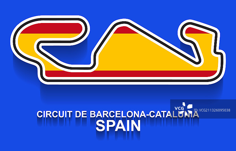 西班牙一级方程式或f1大奖赛赛道图片素材