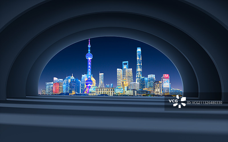 上海城市建筑空间图片素材