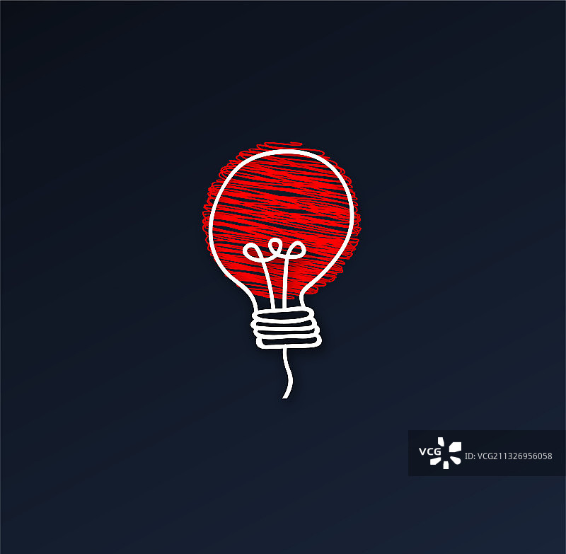 创意概念创意有趣的灯泡标志创新图片素材