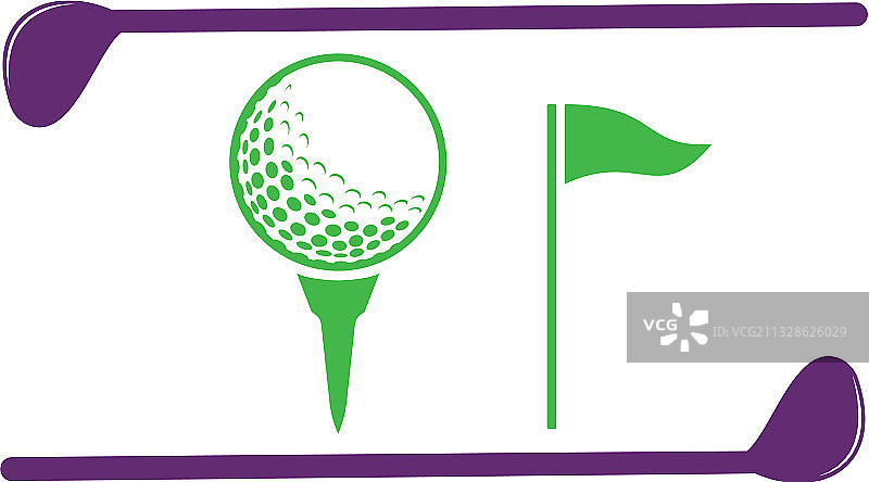 现代高尔夫徽章标志图片素材