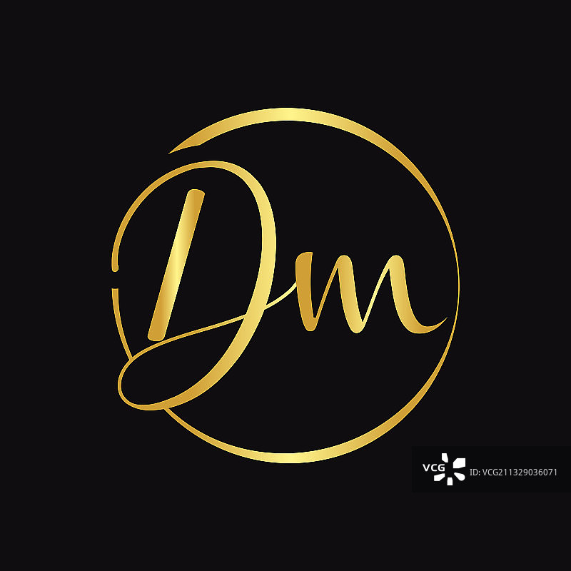 初始dm脚本字母式标志设计用图片素材
