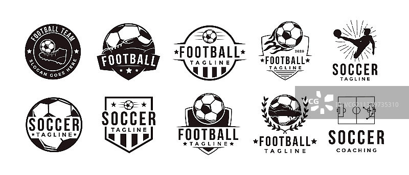 设置足球运动队俱乐部标志图片素材