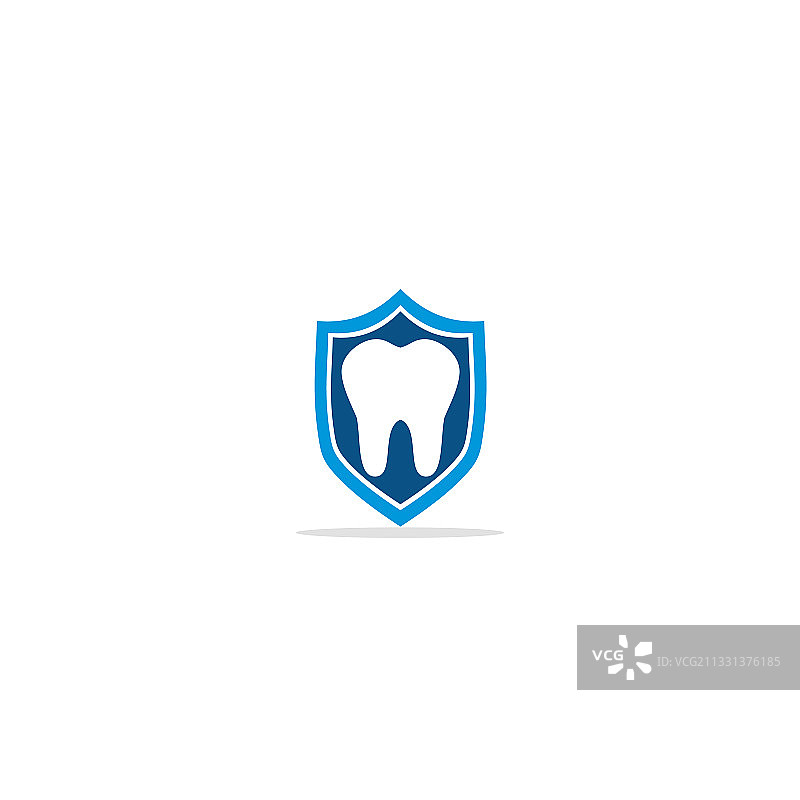 牙齿护盾保护标志图片素材