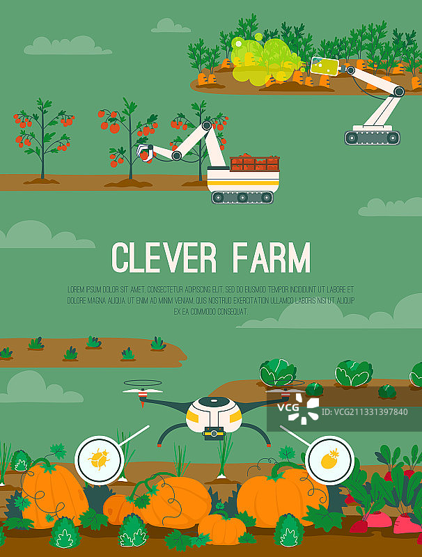 海报巧妙的农场概念图片素材
