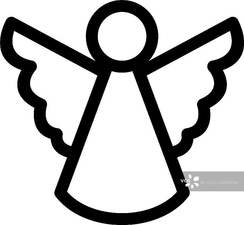 天使图标或标志孤立符号符号图片素材