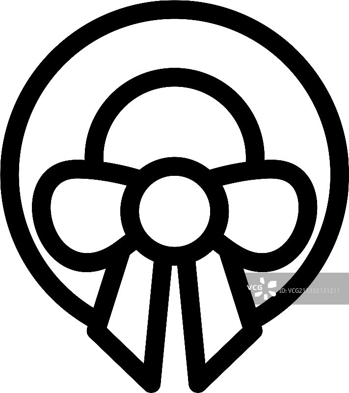 花环图标或标志孤立标志符号图片素材