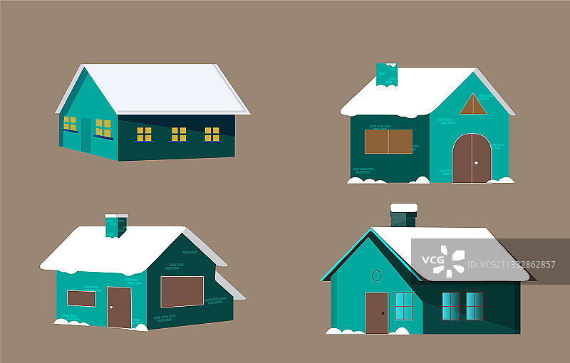 冬季家居套装设计图片素材