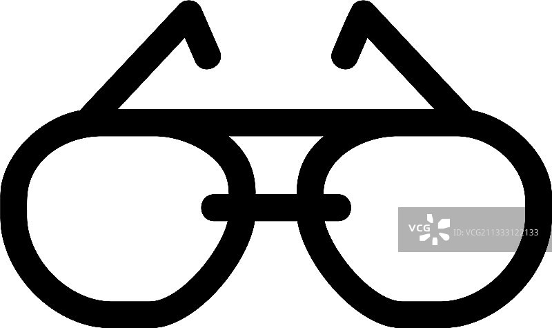 眼镜图标或标志孤立标志符号图片素材