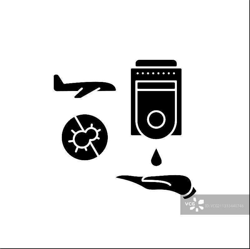 洗手站字形图标图片素材