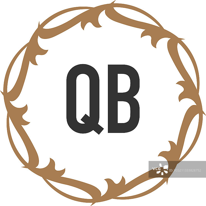 首字母典雅qb标志设计模板图片素材