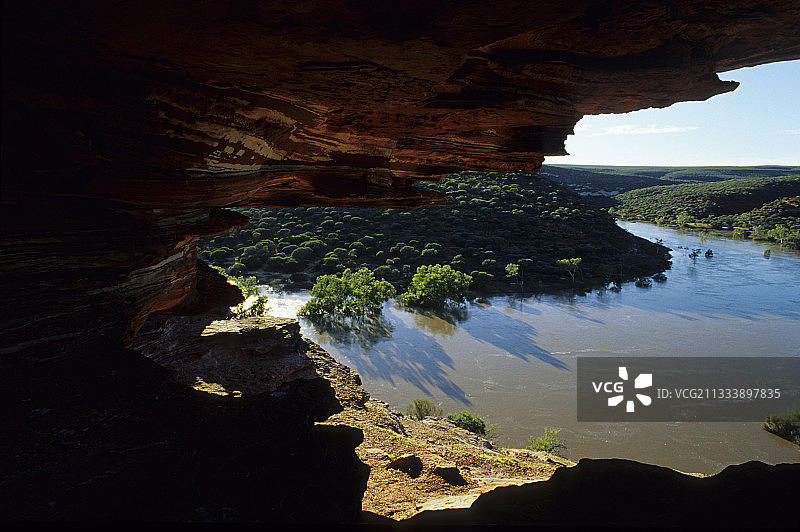 Murchinson河到自然窗口Kalbarri澳大利亚图片素材