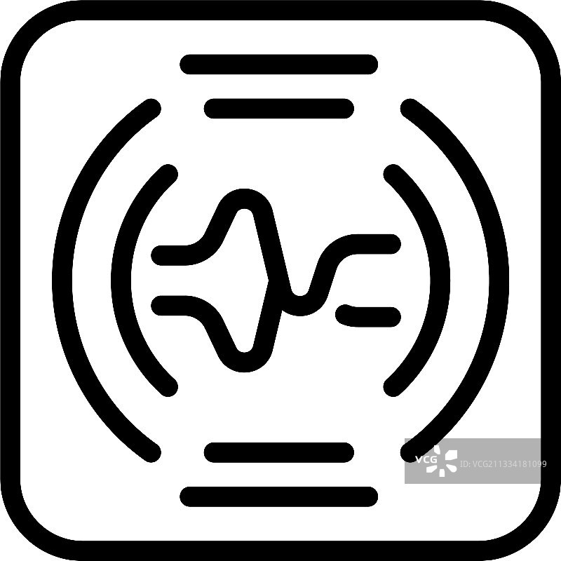 录音机语音设备图标轮廓样式图片素材