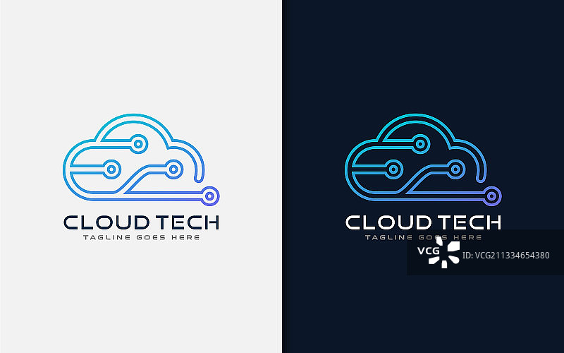 创意云技术数字logo设计可用图片素材
