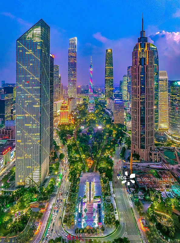广东省广州城市夜景图片素材