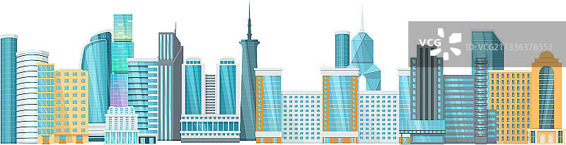高耸的城市摩天大楼是建筑物的外部图片素材