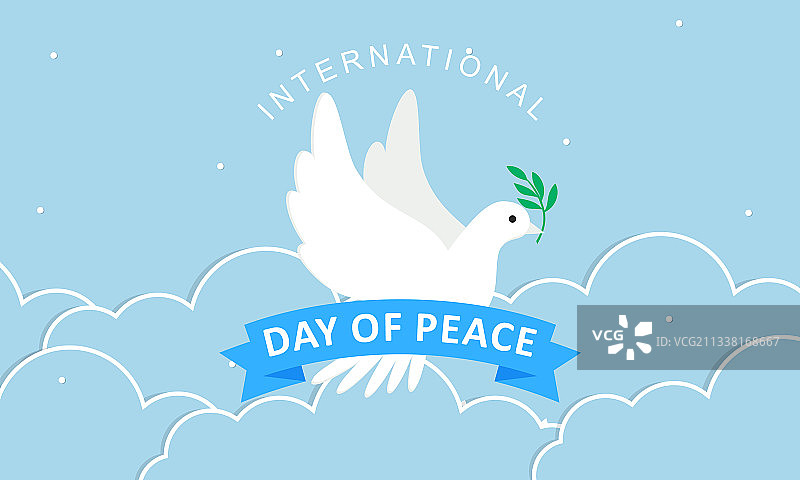 国际和平日与鸽子图片素材