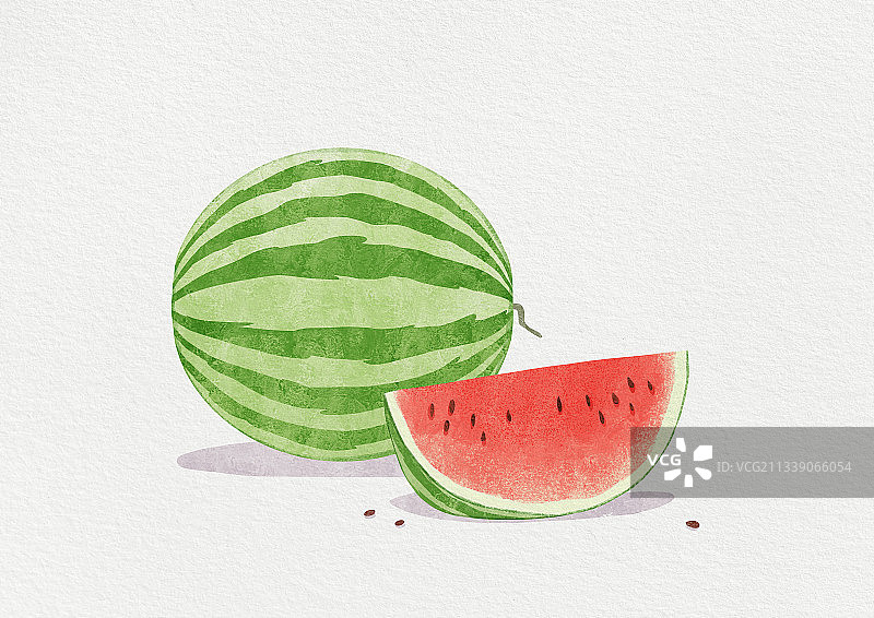 夏天水果西瓜组合图片素材