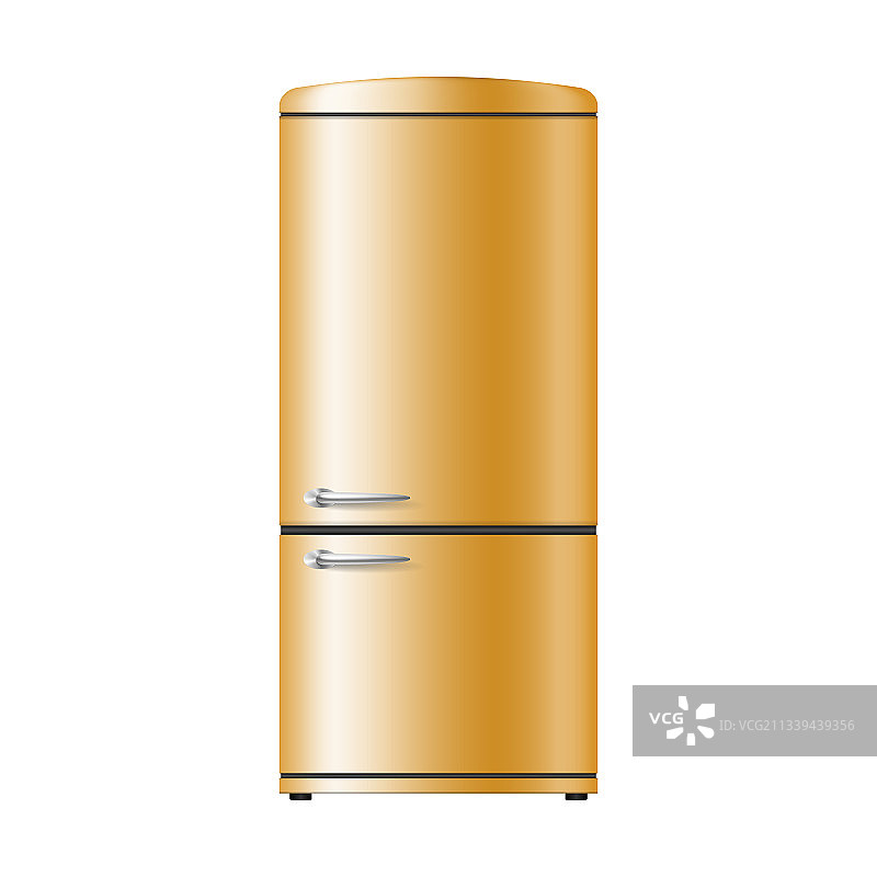 现实黄色冰箱现代冰箱图片素材