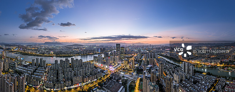 福建省福州夜景城市风光图片素材