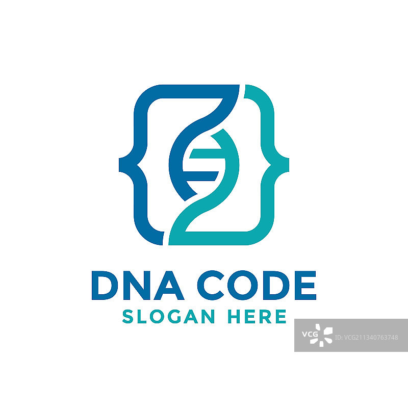 DNA代码标识模板设计图片素材
