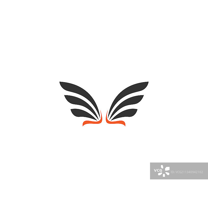 翼标志图标符号设计模板图片素材