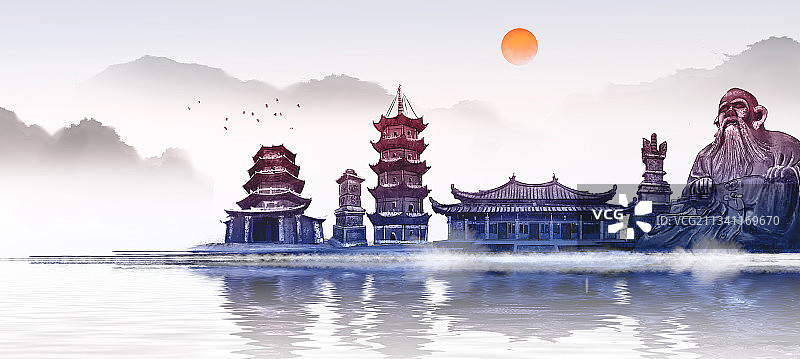 中国风泉州地标建筑图片素材