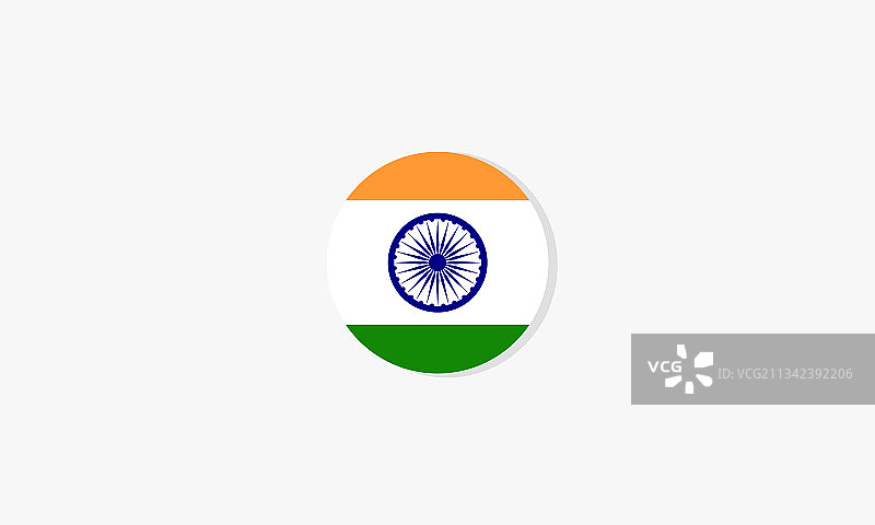 印度圆形国旗图形设计图片素材