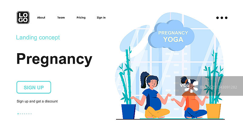 怀孕网概念孕妇做瑜伽图片素材