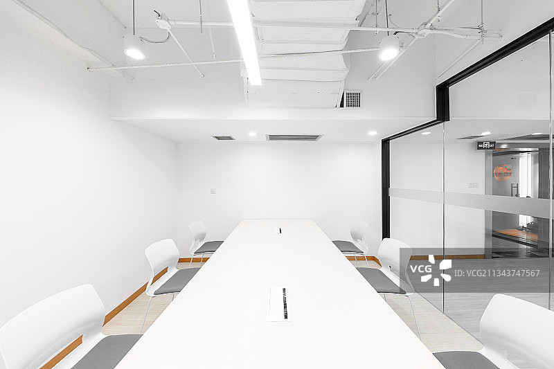 欧式现代简约公司办公室装修风格明亮简洁干净样板房样板间图片素材