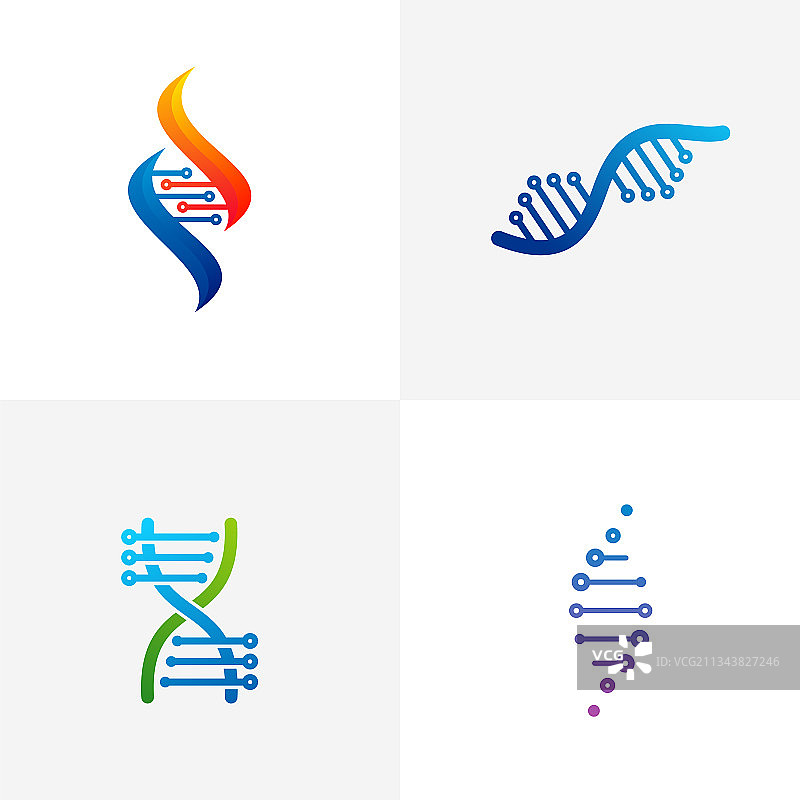 设置DNA标志模板创意DNA标志图片素材