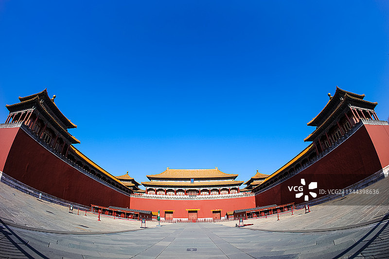 冬至正午时分的北京故宫午门图片素材
